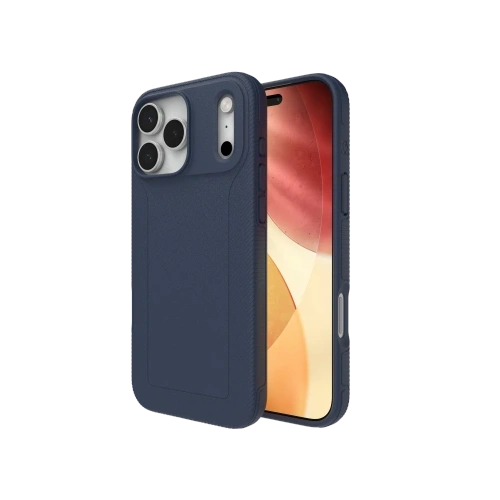 Etui ZAGG Luxe Snap w granatowym kolorze, idealnie dopasowane do iPhone 17 Pro Max.