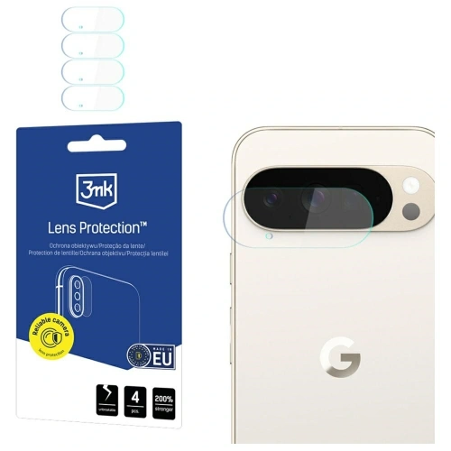 Ochrona na obiektyw aparatu 3MK Lens Protect do Google Pixel 10 Pro XL, wykonana ze szkła hybrydowego, idealna do zabezpieczenia obiektywu.