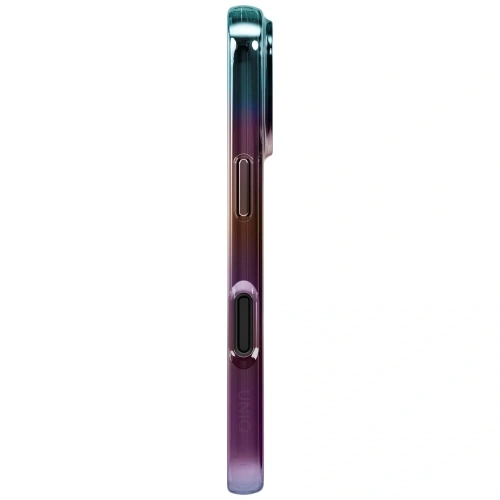 Zestaw etui UNIQ Iridescia z opakowaniem, idealny na prezent dla posiadaczy iPhone 17 Pro.