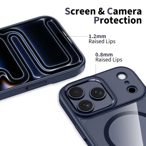 Etui MagSafe do iPhone 17 Pro, z bliska ukazujące detale i wycięcia.