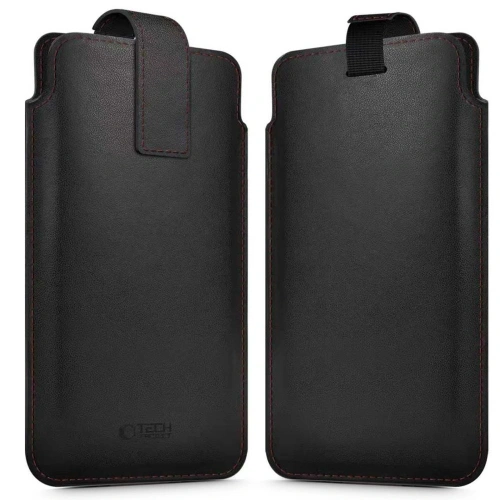 Wsuwka Tech-Protect SM65 w kolorze czarnym i czerwonym, idealna dla telefonów 6.0-6.9 cala.