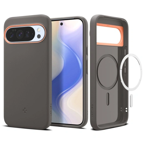 Etui Spigen Nano Pop Mag MagSafe w kolorze papaya grey, idealne do Google Pixel 10 Pro XL