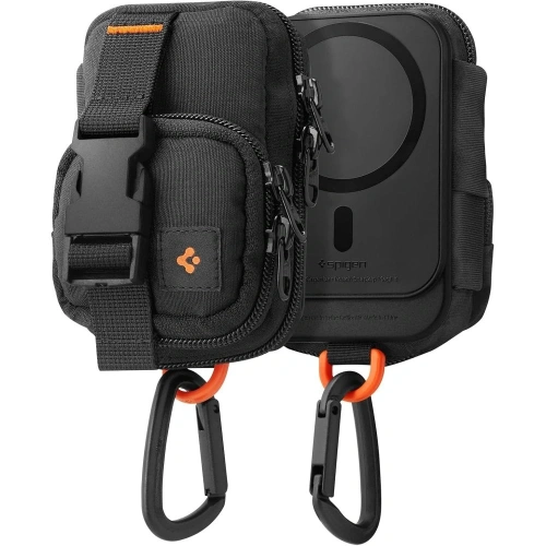 Organizer mangetyczny Spigen Snap Zip MagSafe Pouch w kolorze czarnym