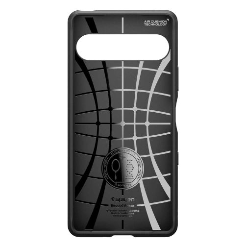 Etui Spigen Rugged Armor zamontowane na Sony Xperia 10 VII, pokazujące jego elegancki wygląd