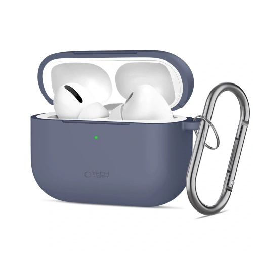 Etui Tech-Protect Silicone Hook w kolorze baby blue, idealne dla Apple AirPods Pro 3
