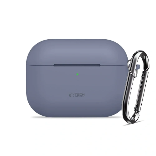 Silikonowe etui Tech-Protect z funkcją MagSafe, w delikatnym odcieniu niebieskim