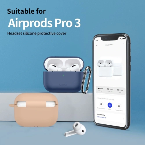 Etui Tech-Protect z zamkniętymi AirPods Pro 3, zapewniające ochronę i styl