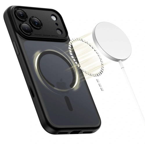 Hybrydowe etui Tech-Protect z funkcją MagSafe, dopasowane do iPhone 17 Pro Max.
