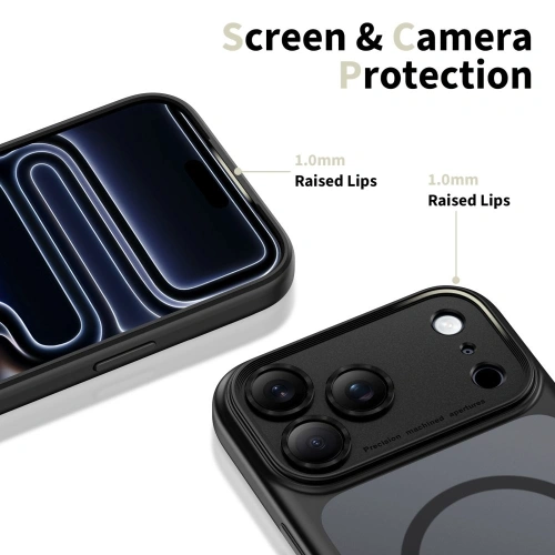 Zbliżenie na etui Tech-Protect, pokazujące detale materiału hybrydowego.