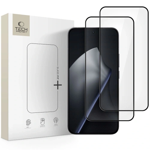 Szkło hartowane Tech-Protect Glass Fit+ do Xiaomi 15T w opakowaniu 2-pack.