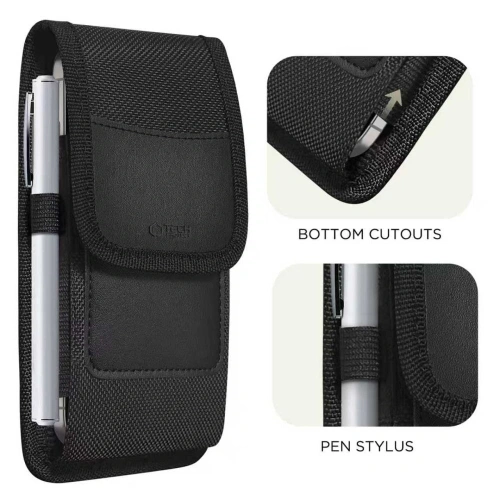 Zbliżenie na materiał nylonowy etui Tech-Protect SM85, zapewniający trwałość.