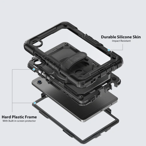 Etui Tech-Protect Solid z podstawką, umożliwiające wygodne oglądanie filmów na tablecie.