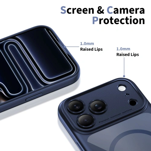 Zbliżenie na etui Tech-Protect, pokazujące detale materiału hybrydowego i wykończenie.