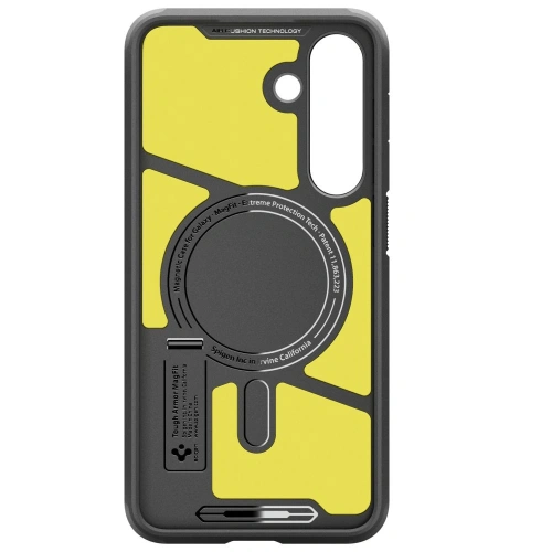 Etui Spigen zamontowane na Samsung Galaxy S25 FE, ukazujące doskonałe dopasowanie.