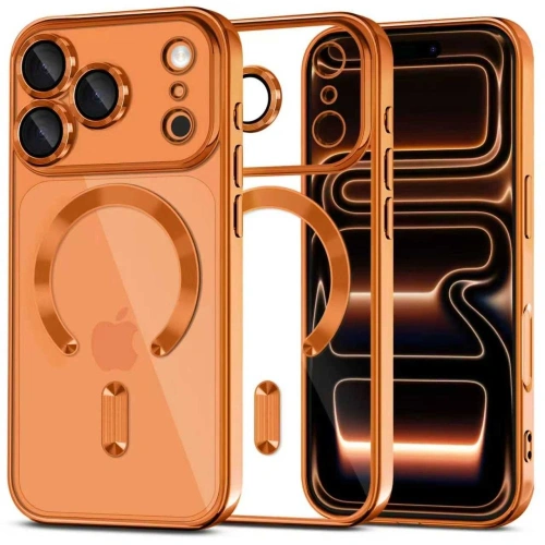 Etui Tech-Protect Flexair Magflex w kolorze pomarańczowym, idealne dla iPhone 17 Pro.