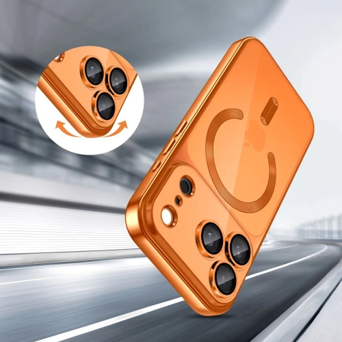 Etui Tech-Protect zamontowane na iPhone 17 Pro, prezentujące nowoczesny design.