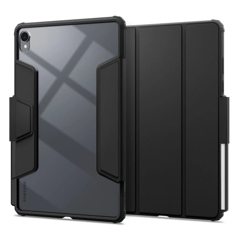 Etui Spigen Airskin Pro Galaxy Tab S11 w kolorze czarnym, z klapką otwartą