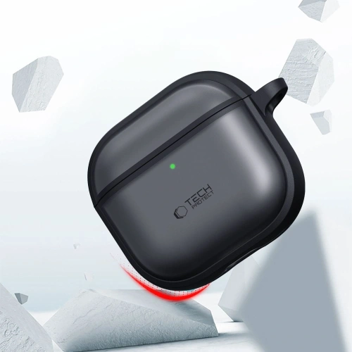 Stylowe etui Tech-Protect Flexair w matowej czerni, chroniące słuchawki