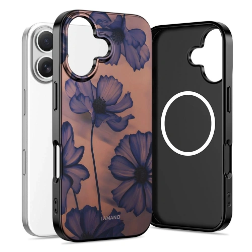 Etui Tech-Protect Flexair Lamano Magsafe w kolorze fioletowym, idealne dla iPhone 17.