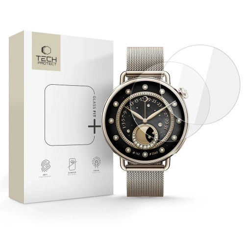 Szkło hartowane Tech-Protect Flexair Glass Fit+ dla Xiaomi Watch S4 w przezroczystym kolorze