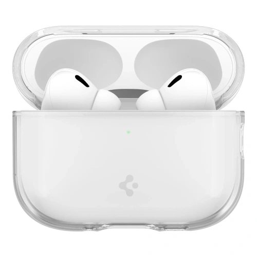 Etui Spigen Liquid Crystal umieszczone na stole, ukazujące jego minimalistyczny design