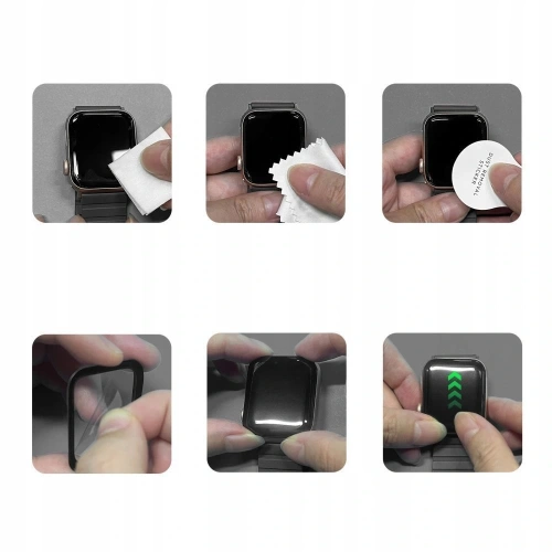 Szkło hybrydowe Tech-Protect montowane na Garmin Venu 4, idealne dopasowanie.