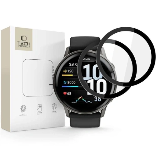 Szkło hybrydowe Tech-Protect Glass Flex+ do Garmin Venu 4, prezentujące odporność na zarysowania 7H.