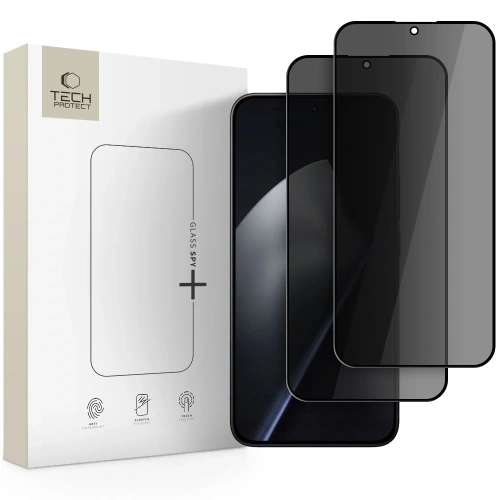 Szkło prywatyzujące Tech-Protect Glass Spy+ do Xiaomi 15T, pokazujące wysoką jakość wykonania.