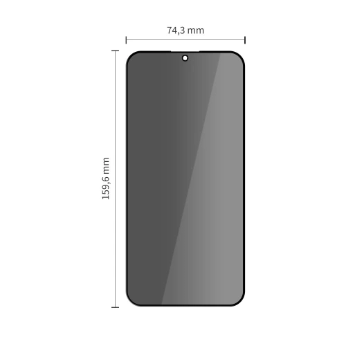 Zestaw dwóch sztuk szkła prywatyzującego, idealny dla Xiaomi 15T i 15T Pro.