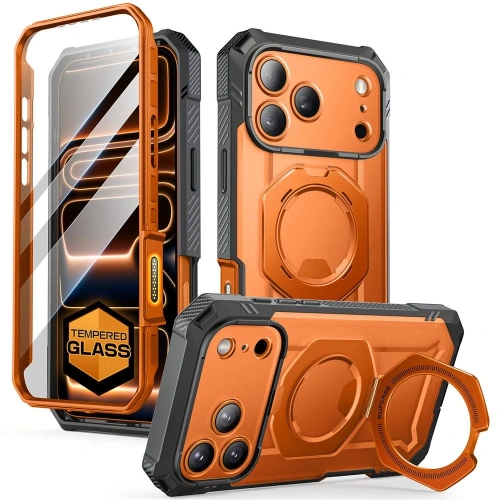 Etui z podstawką, idealne do wygodnego oglądania filmów na Apple iPhone 17 Pro.
