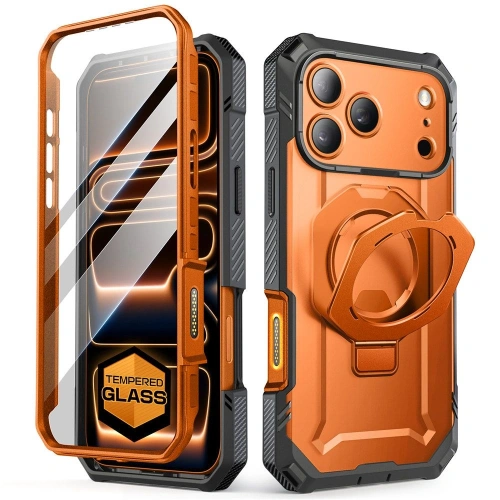 Etui Supcase Unicorn Beetle Grip Pro Mag MagSafe w kolorze pomarańczowym, idealne do iPhone 17 Pro Max