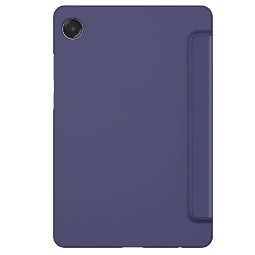 Zamknięte etui Tech-Protect SmartCase w kolorze granatowym na stole