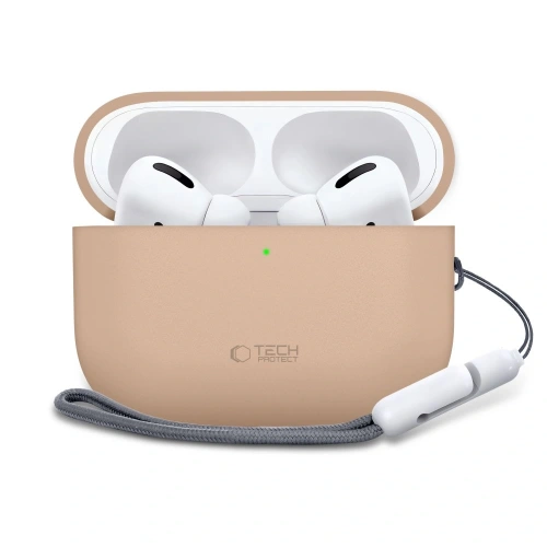 Zbliżenie na etui Tech-Protect, podkreślające jego silikonowy materiał.