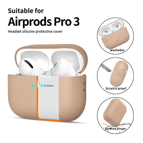 Stylowe etui Tech-Protect na Apple AirPods Pro 3, które zapewnia elegancki wygląd.