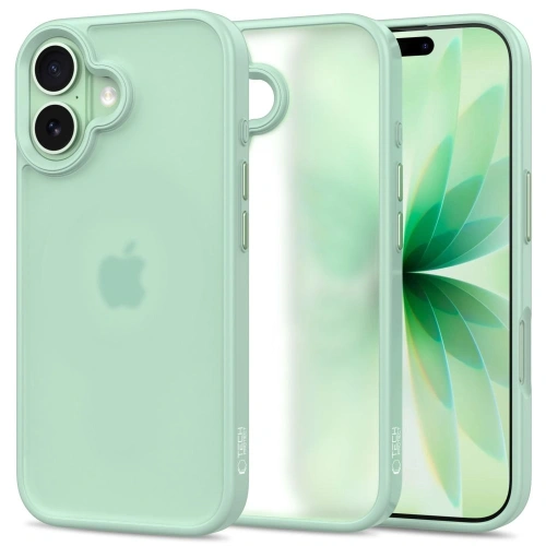 Etui Tech-Protect MagMat w kolorze miętowym, idealnie dopasowane do iPhone 17.