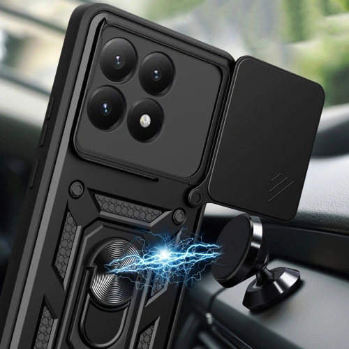 Zbliżenie na teksturę materiału etui Tech-Protect Camshield Pro