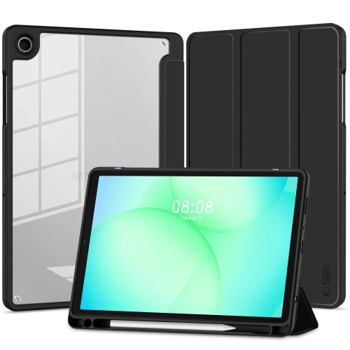 Etui Tech-Protect Smartcase Pen Hybrid w czarnym kolorze, idealne do Samsung Galaxy Tab A9+ Plus.