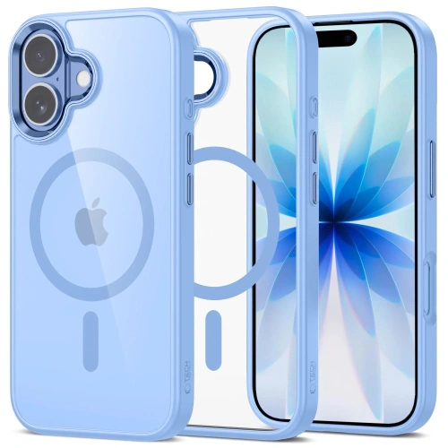 Etui Tech-Protect MagMat MagSafe w kolorze mist blue, idealnie dopasowane do iPhone 17.