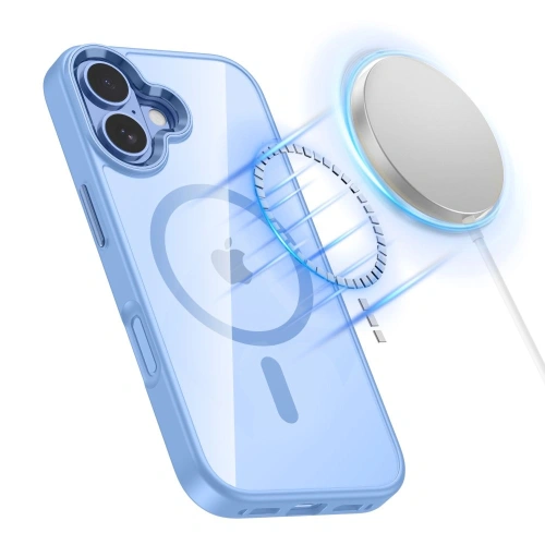 Etui Tech-Protect MagMat zamontowane na iPhone 17, podkreślające jego nowoczesny wygląd.