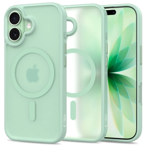 Etui Tech-Protect MagMat MagSafe w kolorze miętowym, idealnie dopasowane do iPhone 17