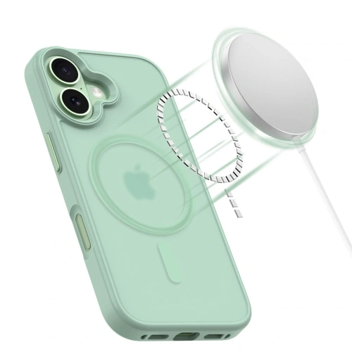Etui Tech-Protect MagMat MagSafe w użyciu, z telefonem Apple iPhone 17 w środku