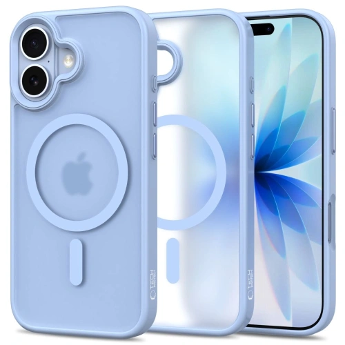 Etui Tech-Protect MagMat MagSafe w kolorze matte mist blue, idealne do iPhone 17.