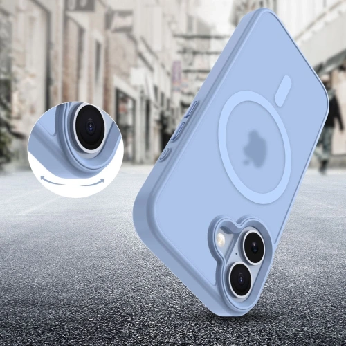 Etui Tech-Protect w jasnoniebieskim kolorze, podkreślające elegancję i styl.