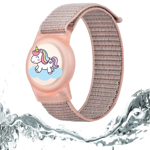 Zbliżenie na pasek Tech-Protect Nylon, ukazujące jego kolorowy design Magic Pony