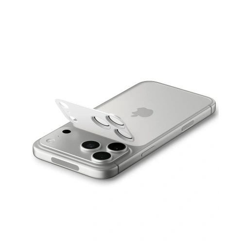 Osłona aparatu Spigen Optik Pro XL zamontowana na Apple iPhone 17 Pro.