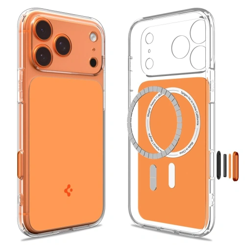 Widok etui Spigen Ultra Hybrid T Mag MagSafe z boku, ukazujący jego smukły design