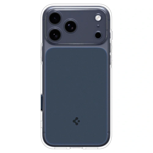 Etui Spigen zamontowane na Apple iPhone 17 Pro Max, prezentujące elegancki design