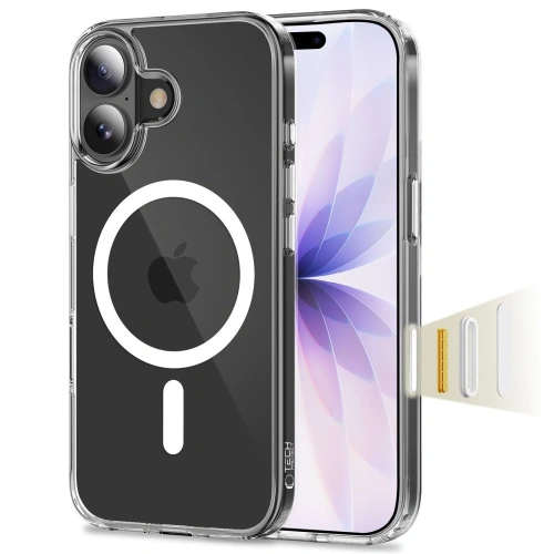Etui Tech-Protect Flexair Hybrid CC MagSafe w przezroczystym kolorze, idealne do iPhone 17.