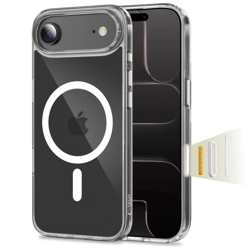 Etui Tech-Protect Flexair Hybrid CC MagSafe w przezroczystym kolorze, idealne do Apple iPhone Air.