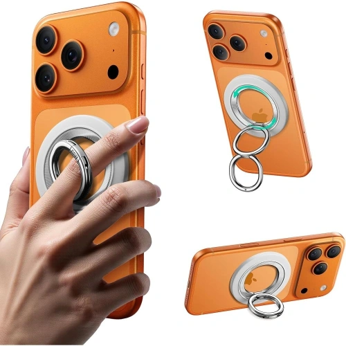 Uchwyt ESR Magnetic 360 Halolock w kolorze białym, idealny do smartfonów z MagSafe.